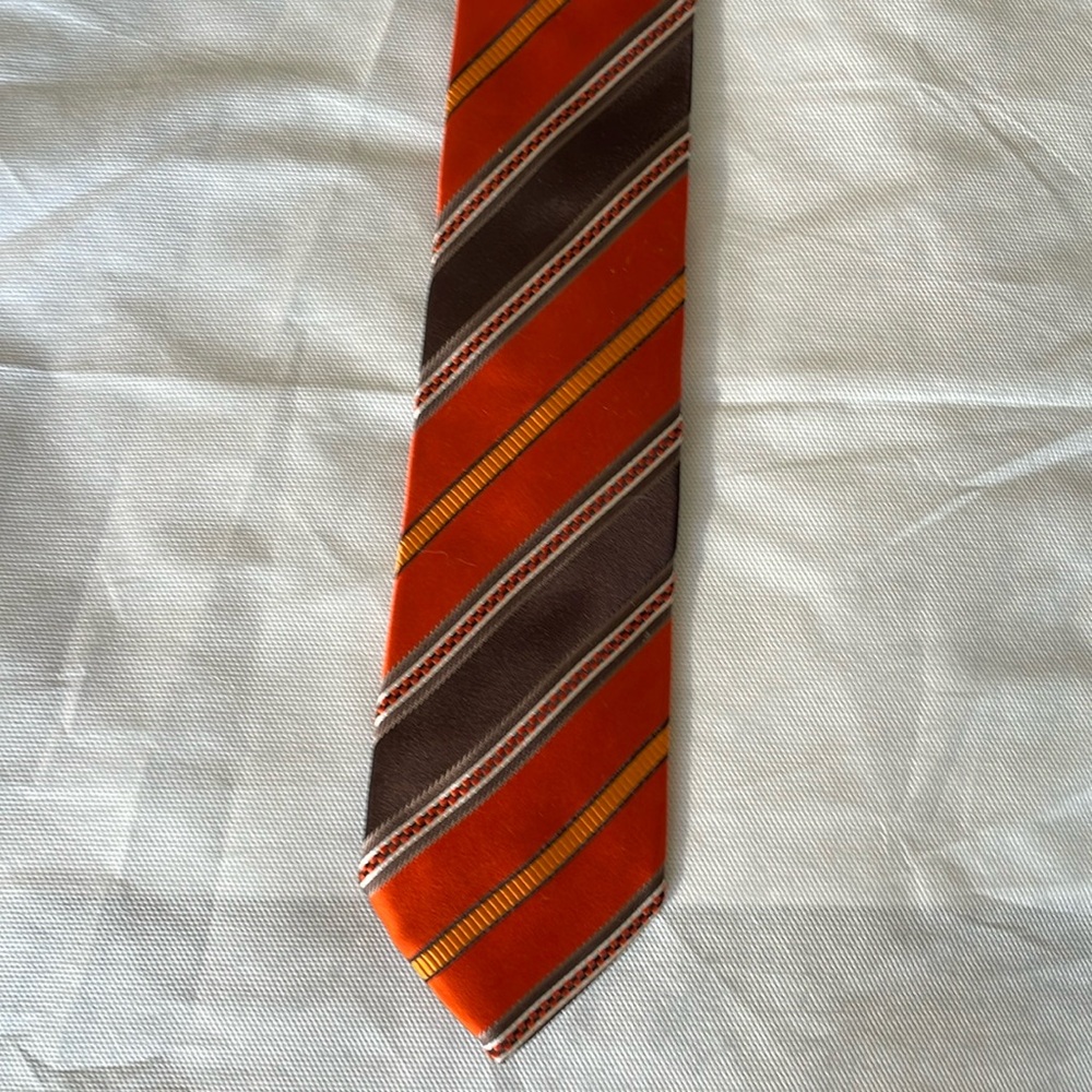 Retro silk tie made in Italy